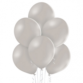 25 Ballons pastel Ø 12cm gris