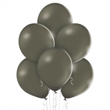 25 Ballons pastel diamètre 13cm noir