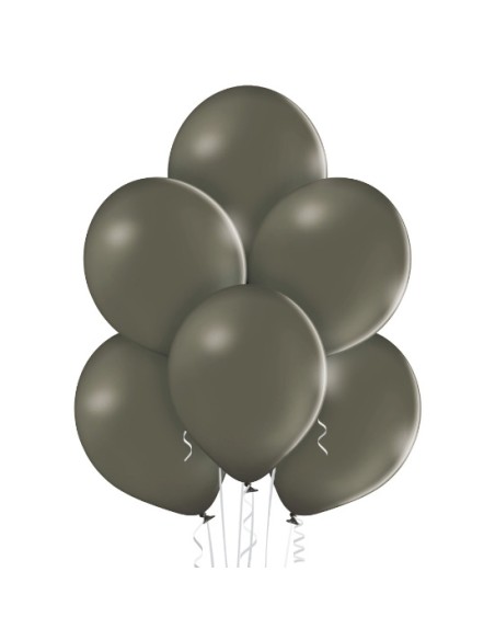 25 Ballons pastel diamètre 13cm noir
