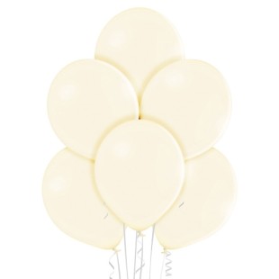25 Ballons pastel diamètre 13cm jaune