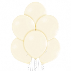 25 Ballons pastel diamètre 13cm jaune