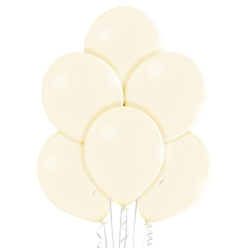 25 Ballons pastel diamètre 13cm jaune