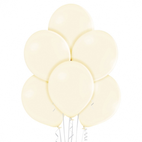 25 Ballons pastel diamètre 13cm jaune