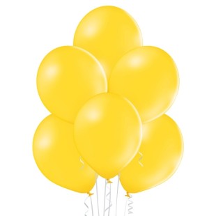 25 Ballons pastel diamètre 12cm bright yellow