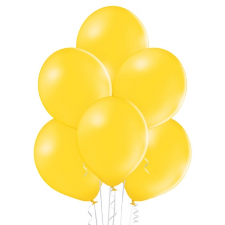 25 Ballons pastel diamètre 12cm bright yellow