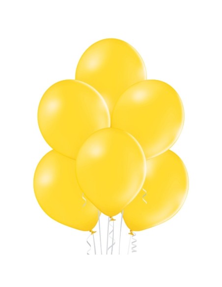 25 Ballons pastel diamètre 12cm bright yellow