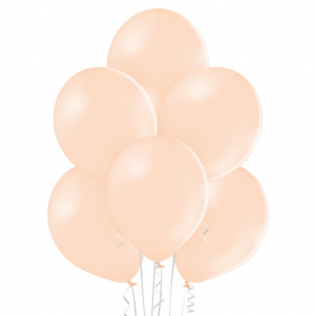 25 Ballons pastel diamètre 12cm pêche