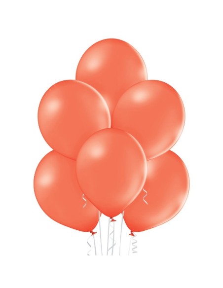 25 Ballons pastel diamètre 12cm corail