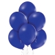 25 Ballons pastel diamètre 12cm bleu nuit