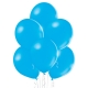 25 Ballons pastel diamètre 12cm bleu moyen
