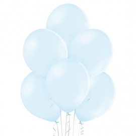 25 Ballons pastel diamètre 12cm bleu ciel