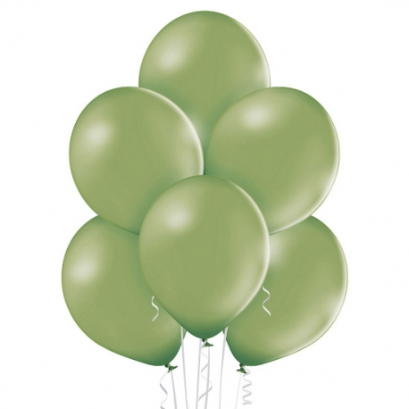 25 Ballons pastel diamètre 12cm kiwi