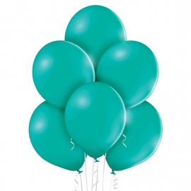 25 Ballons pastel diamètre 12cm vert forêt