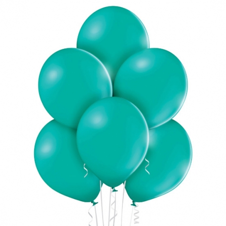25 Ballons pastel diamètre 12cm vert forêt