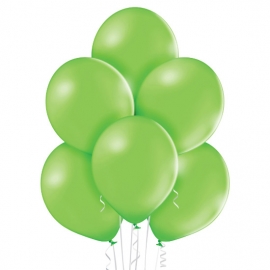 25 Ballons pastel diamètre 12cm lime green