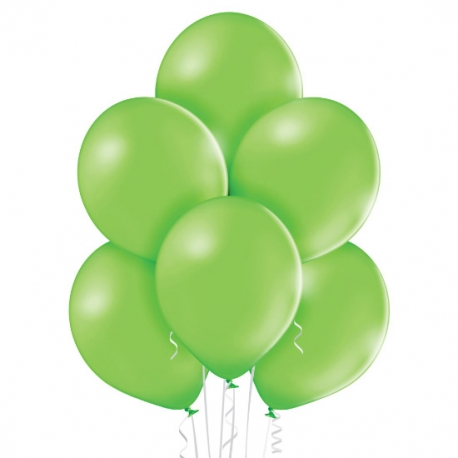 25 Ballons pastel diamètre 12cm lime green