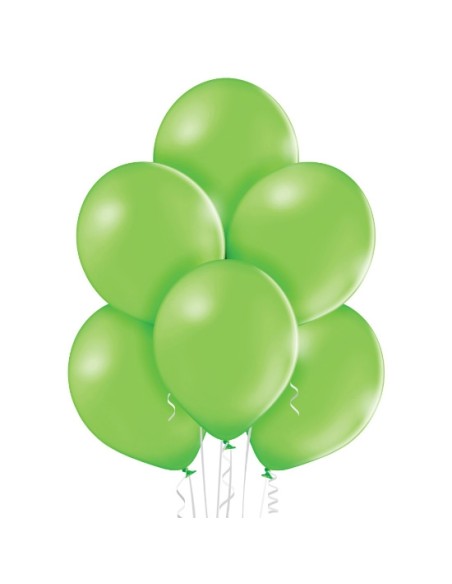 25 Ballons pastel diamètre 12cm lime green