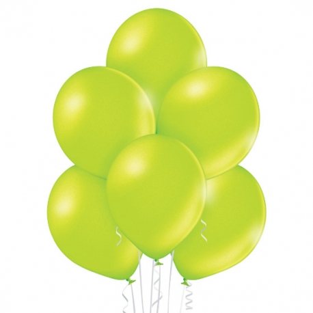 25 Ballons pastel diamètre 12cm vert pomme