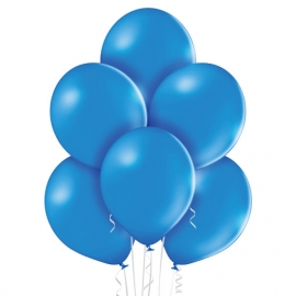 8 Ballons pastel Ø 30cm bleu royal