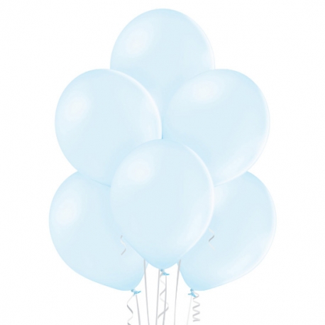 8 Ballons pastel Ø 30cm bleu ciel