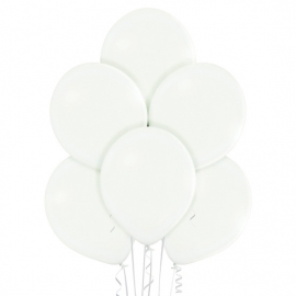 50 Ballons pastel Ø 30cm blanc