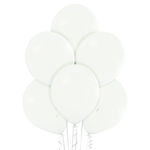 50 Ballons pastel Ø 30cm blanc