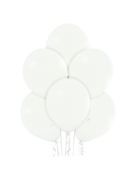 50 Ballons pastel Ø 30cm blanc