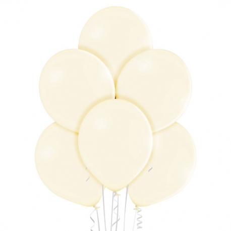 50 Ballons pastel Ø 30cm ivoire