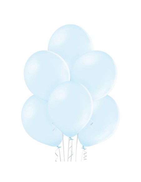 50 Ballons pastel Ø 30cm ice blue