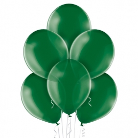 25 Ballons transparent Ø 12cm vert