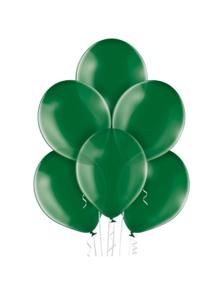 25 Ballons transparent Ø 12cm bleu