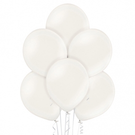 25 Ballons nacrés Ø 12cm blanc