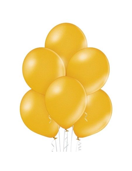 25 Ballons nacrés Ø 12cm jaune
