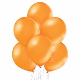 25 Ballons nacrés Ø 12cm orange