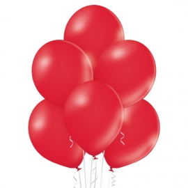 25 Ballons nacrés Ø 12cm rouge