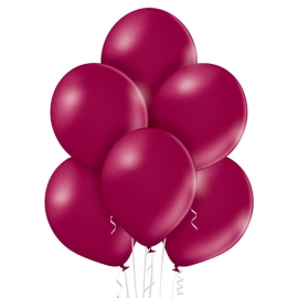 25 Ballons nacrés Ø 12cm bordeaux