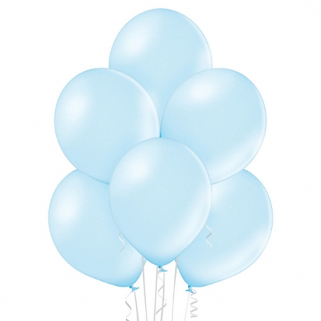 25 Ballons nacrés Ø 12cm bleu ciel