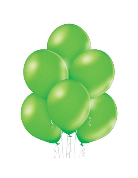25 Ballons nacrés Ø 12cm lime green