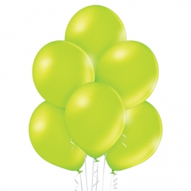 25 Ballons nacrés Ø 12cm lime green