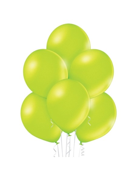 25 Ballons nacrés Ø 12cm lime green