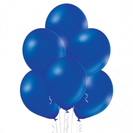 8 Ballons nacrés Ø 30cm bleu royal