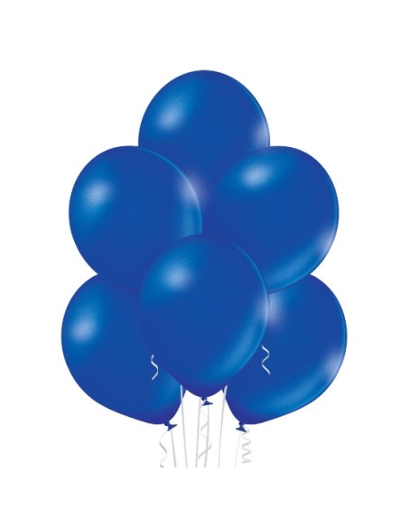8 Ballons nacrés Ø 30cm bleu royal