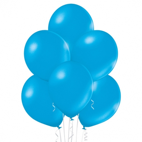 8 Ballons nacrés Ø 30cm bleu royal