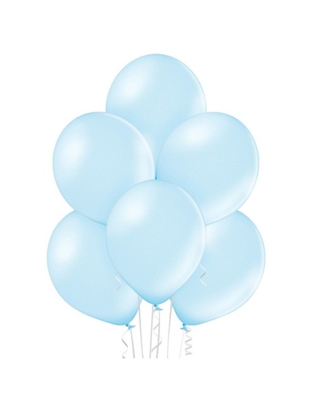 8 Ballons nacrés Ø 30cm cyan