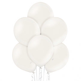 50 Ballons nacrés Ø 30cm blanc