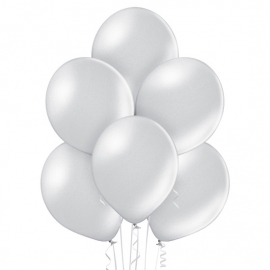 50 Ballons nacrés Ø 30cm blanc