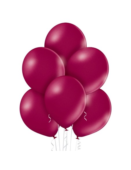 50 Ballons nacrés Ø 30cm bordeaux