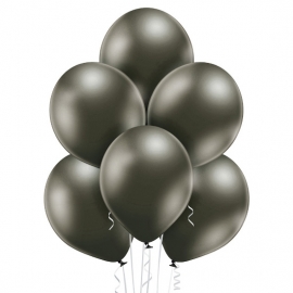 25 Ballons glossy Ø 12cm argent