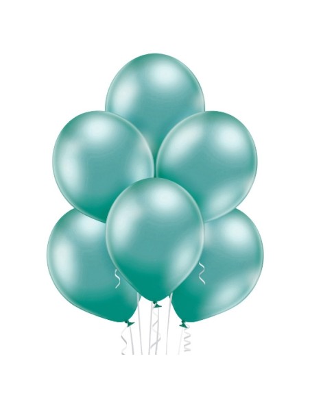 25 Ballons glossy Ø 12cm bleu