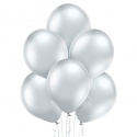 8 Ballons glossy Ø 30cm argent